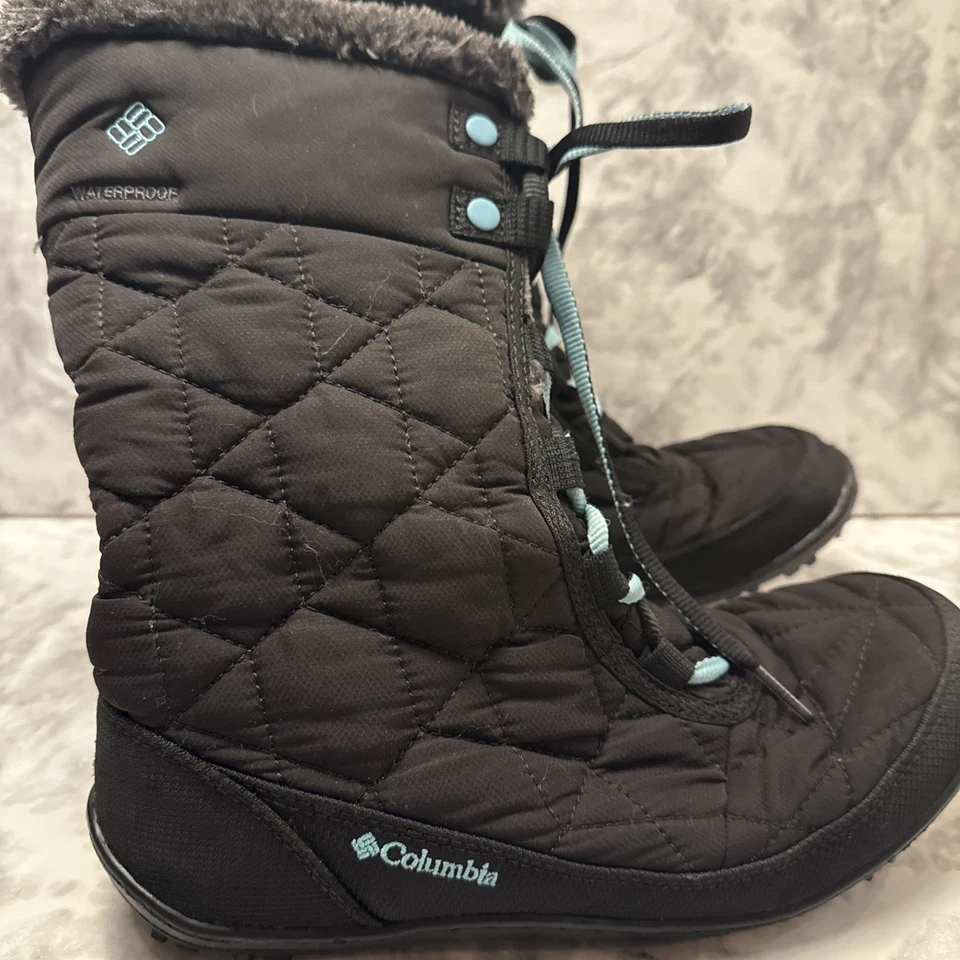 Botas de nieve Columbia Techlite Omni-Heat 200 gramos para mujer negras de piel sintética talla 7 Foto 2 de 4