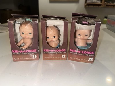 Vintage Tomy Kid A Longs Wind Up Toy Baby Walker ''Learning to Walk'' Lot Of 3 NIB