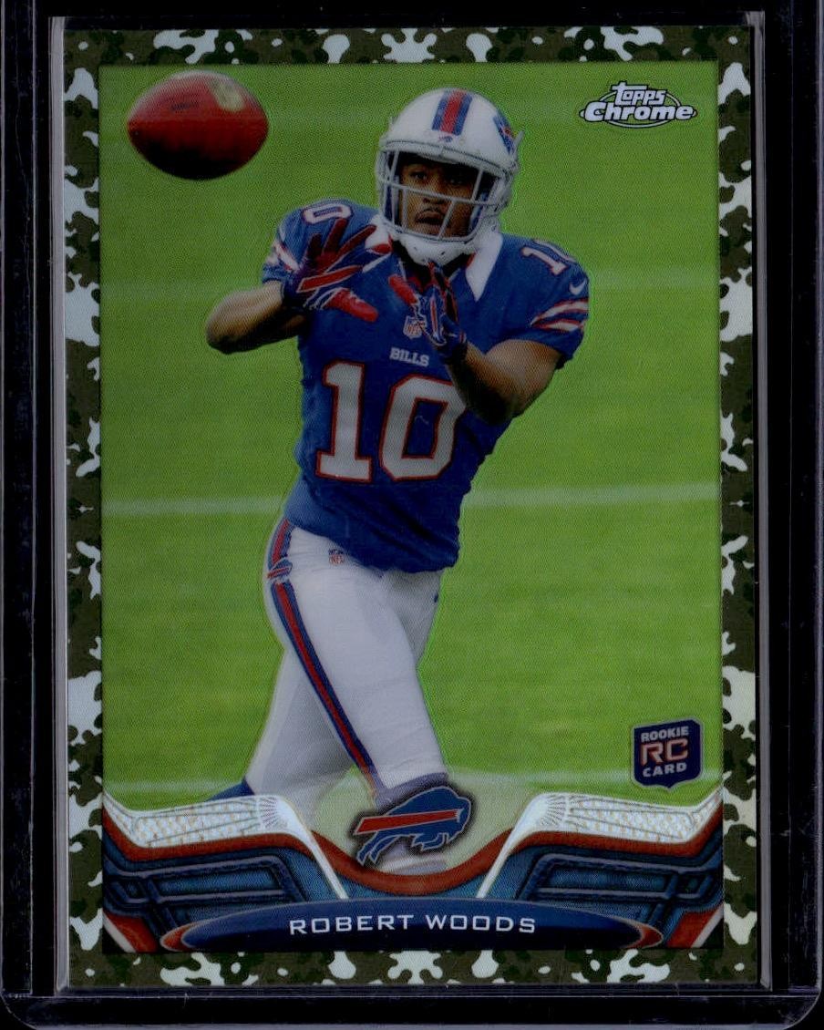 Robert Woods 2013 Topps Chrome Buffalo Bills #/499 Rookie Camo Refractors