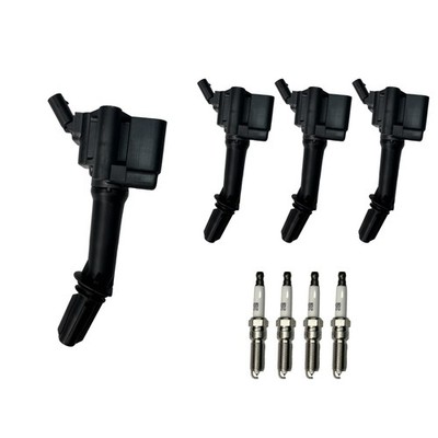 4Pk PLA028 Ignition Coils Pack & Spark Plugs for  2018-2026 Chevy Buick GMC 1.5T