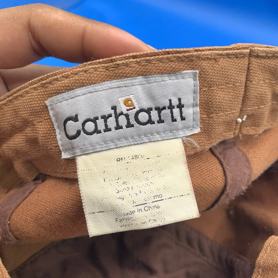 Boné Carhartt tamanho único serve para a maioria ajustado algodão caminhoneiro malha logotipo - Imagem 4 de 4