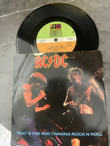 AC/DC  - That's The Way I Wanna Rock n Roll -  7" vinyl 45 1988 - EX vinyl