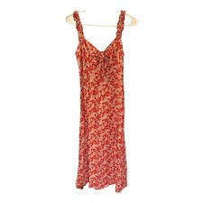 Zara Women's Floral Print Dress Valentines Day Size Medium Unique Straps