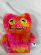 ZURU Fuggler Mr. Buttons Pink Orange Yellow Shaggy Monster Plush 9  