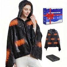 Heated Blanket Battery Operated with 10000mAh Power Bank,Cordless Portable He...