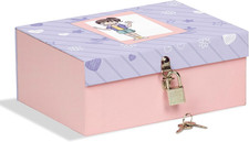 Box mit Schloss 18,5 x 14 x 7,5 cm, ideal zum Aufbewahren von Geheimnissen, Schm