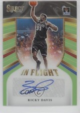 2020-21 Select In Flight Signatures Neon Green Prizm 66/99 Ricky Davis Auto 0kn0