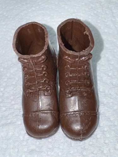 1960s Hasbro GI Joe Soldiers Of The World Short Brown Boots - GC - BUY IT NOW!!!