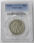 1938-D VF-30 - WALKING LIBERTY HALF DOLLAR PCGS - BETTER DATE COIN