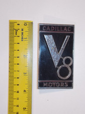 Rare 1936 Cadillac Motors V-8 Hood Side Logo Emblem Car Hood Badge Usa