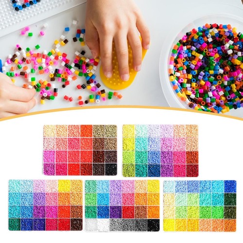 Kit De 8 Plaques à Repasser Transparentes – 4 Carrées + 4 Rondes – 4 Pinces Incluses – DIY Perles 5 Mm