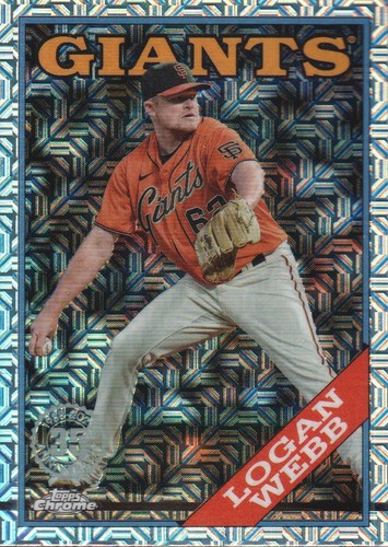 2023 Topps '88 Topps Silver Pack Chrome Series 2 #2T88C92 Logan Webb INSERT - 第 1/2 張圖片
