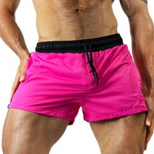 New Running Shorts Men Swimwear Men Swimsuit 2021 Swimming Trunks Short Quick-.