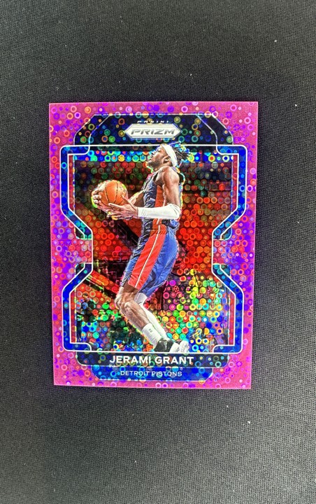 2021-22 Panini Prizm - Jerami Grant #76 Pink Fast Break Prizm /50