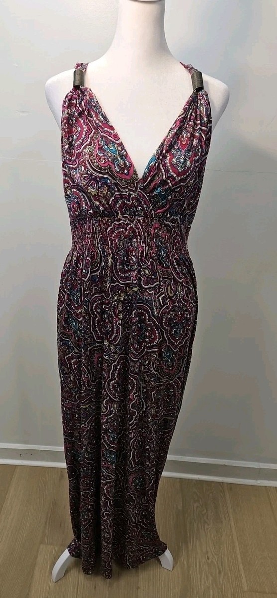 NWT Lascana Sleeveless Maxi Dress Strap V Neck Berry Multi Size 12 New Boho | eBay NWT Lascana Sleeveless Maxi Dress Strap V Neck Berry Multi Size 12 New Boho | eBay