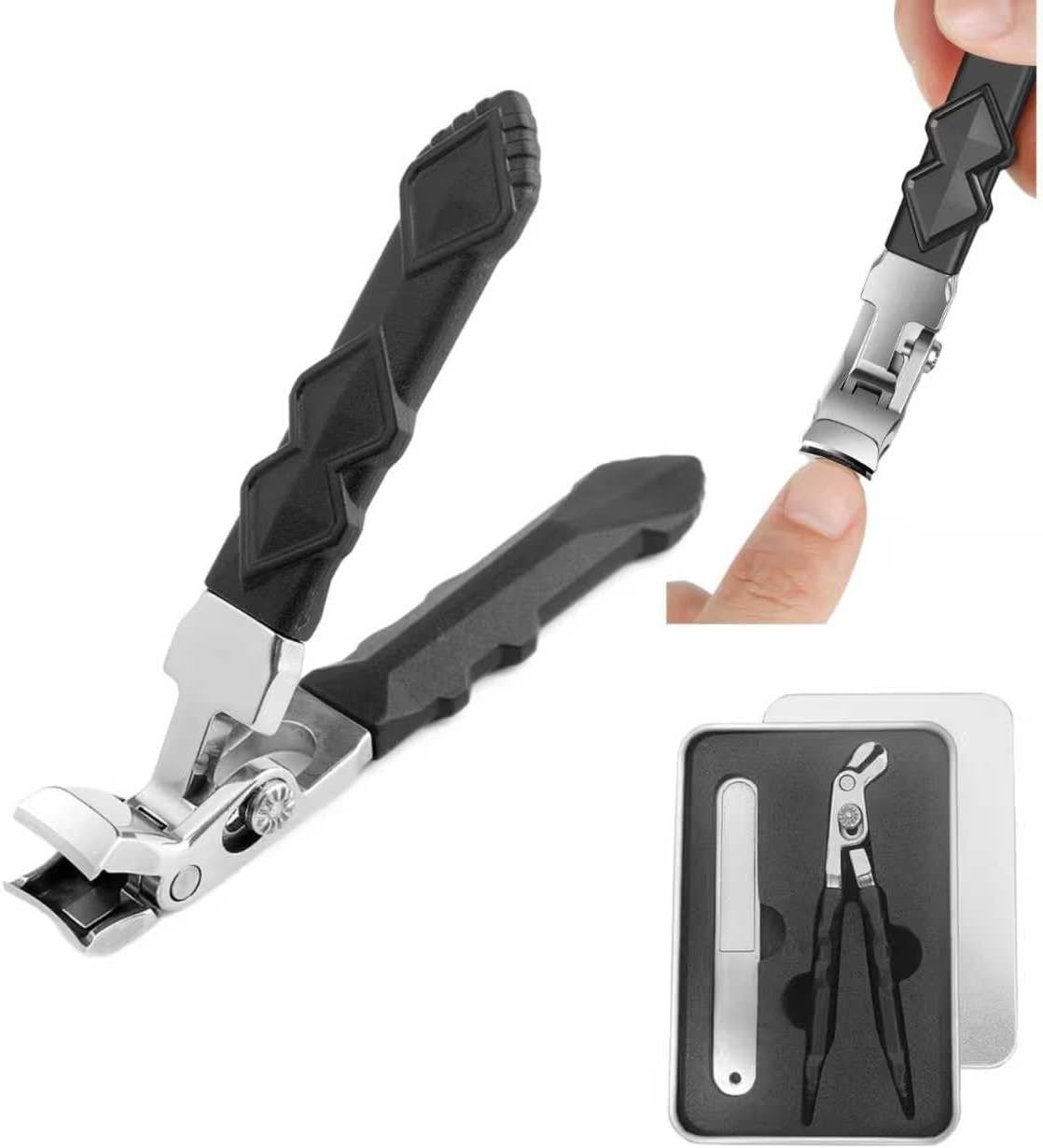 Solymody Nagelknipser Für Dicke Nägel – Präziser Orthoclip Mit Feile, Ergonomischer Griff