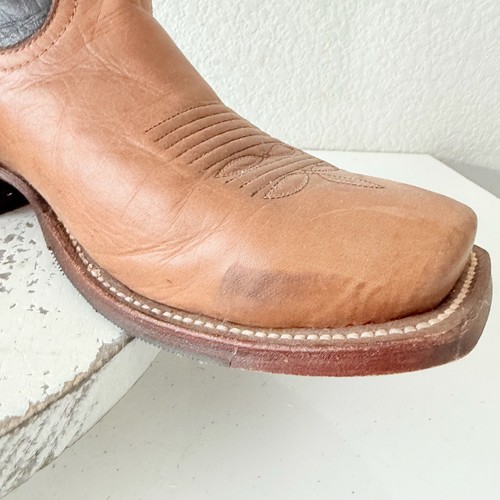 Bottes de cowboy homme Rod Patrick taille marron pleine plume autruche bout carré 10,5EEEEEEE - Photo 10/14