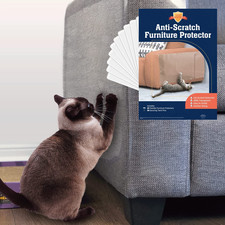 10 Pack XL anti Cat Scratch Furniture Protector - Couch Protector from Cat Claws