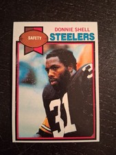 1979 Topps Donnie Shell #411 1st Year (Rookie) Card Pittsburgh Steelers. rookie card picture