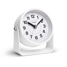 Reloj despertador analógico, movimiento cuar...
