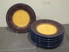 (7) Tabletops Unlimited Ambrosia (Eggplant) Dinner Plates 11"