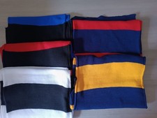 SCIARPA acrilico LEGGERA  rigata COLORI squadre CALCIO  180 x 30 cm