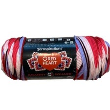 Red Heart All in One Granny Square-Soft White - Hot Stuff