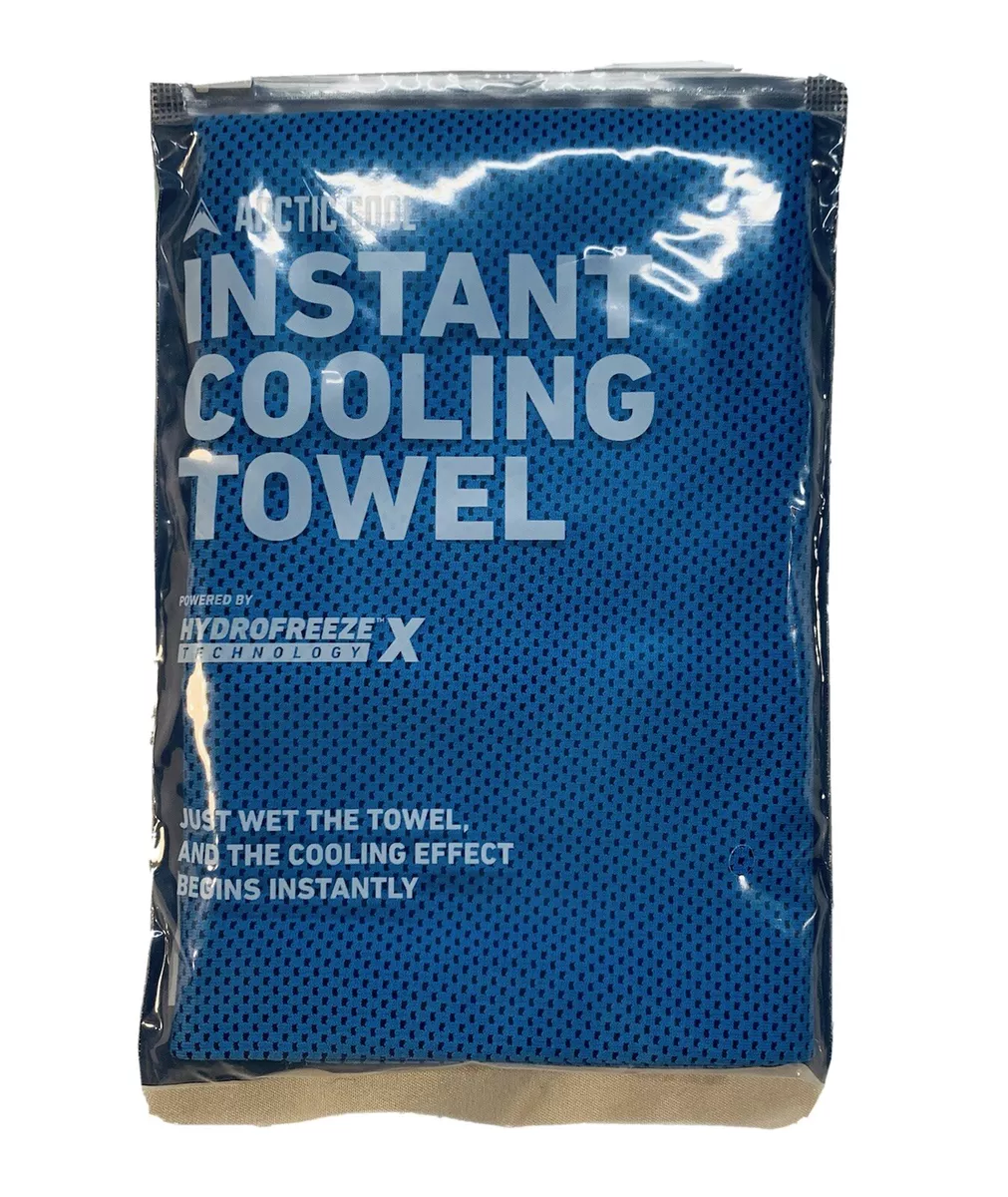 Arctic Cool Instant Cooling Towel Moisture Wicking in Blue. A9