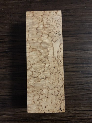Russian Karelian Masur Birch Puukko knife scale blanks block K1