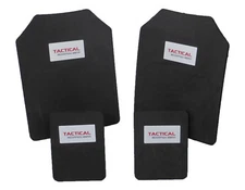 Tactical Scorpion Body Armor Plates Trauma Pads 10mm 11x14+6x8 Set For AR500