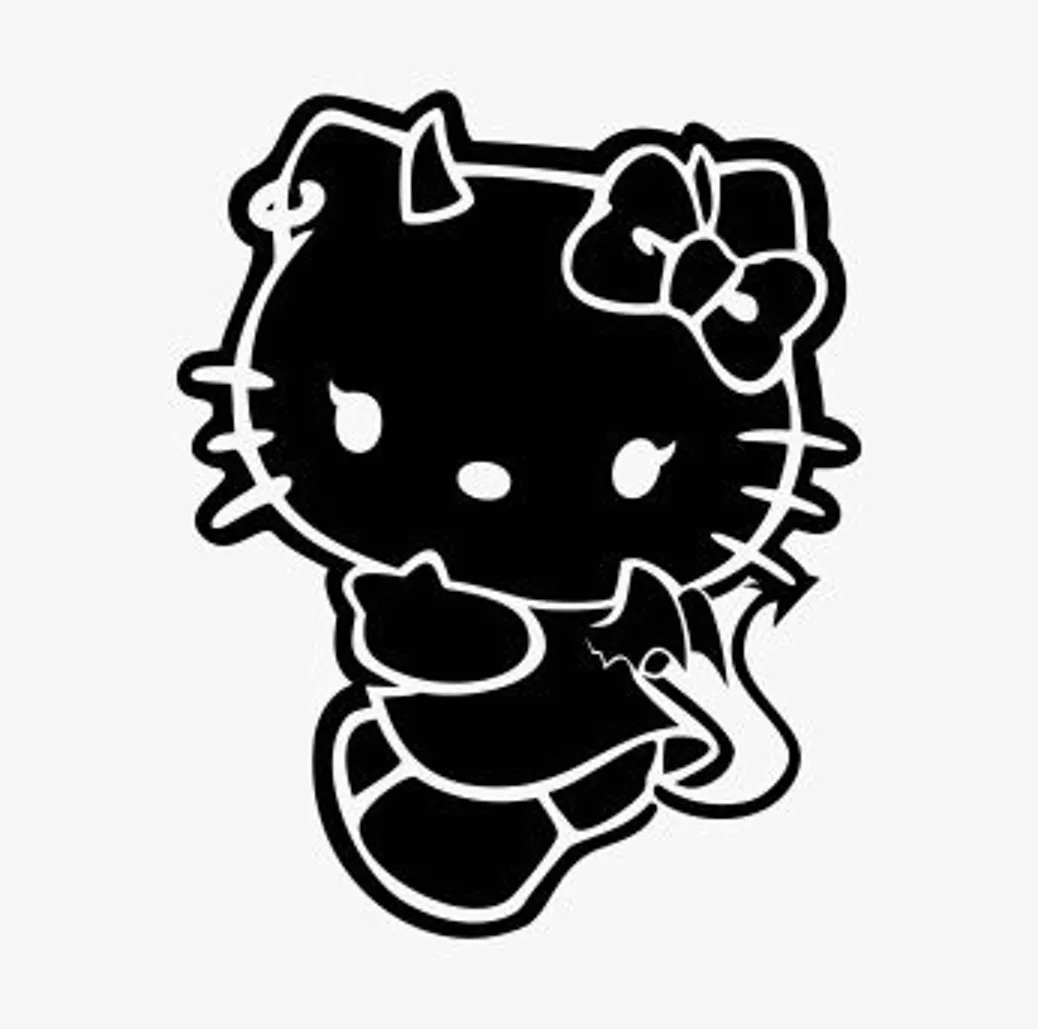 Decal Vinyl Truck Car Sticker Hello Kitty Devil