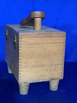 Electric Ronson Roto-Shine Magnetic Shoe Shiner Wood Box~ BOX Only