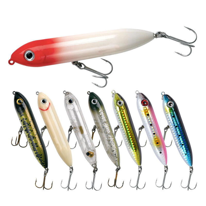 100mm/14g Top water lure, spook, pencil bait, Fishing - Choose Color | eBay 100mm/14g Top water lure, spook, pencil bait, Fishing - Choose Color | eBay