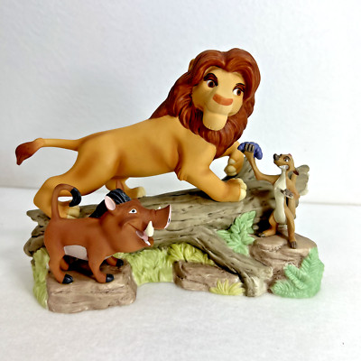 Precious Moments Disney Lion King Simba Timon Pumbaa 141705 African Savanna