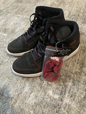 Air Jordan 1 Mid Come Fly With Me Sz 10.5 Men Red Black Fearless 2019 CK5665-062
