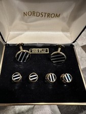 onyx And Mother Perl Cuff link 