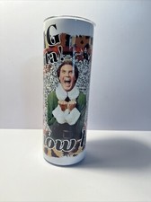 20 Oz Slim Resin Insulated Tumbler W/ Lid ELF - OMG SANTA I Know Him