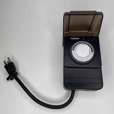 Noma Outdoor Christmas Light Timer Waterproof 24-Hour Time