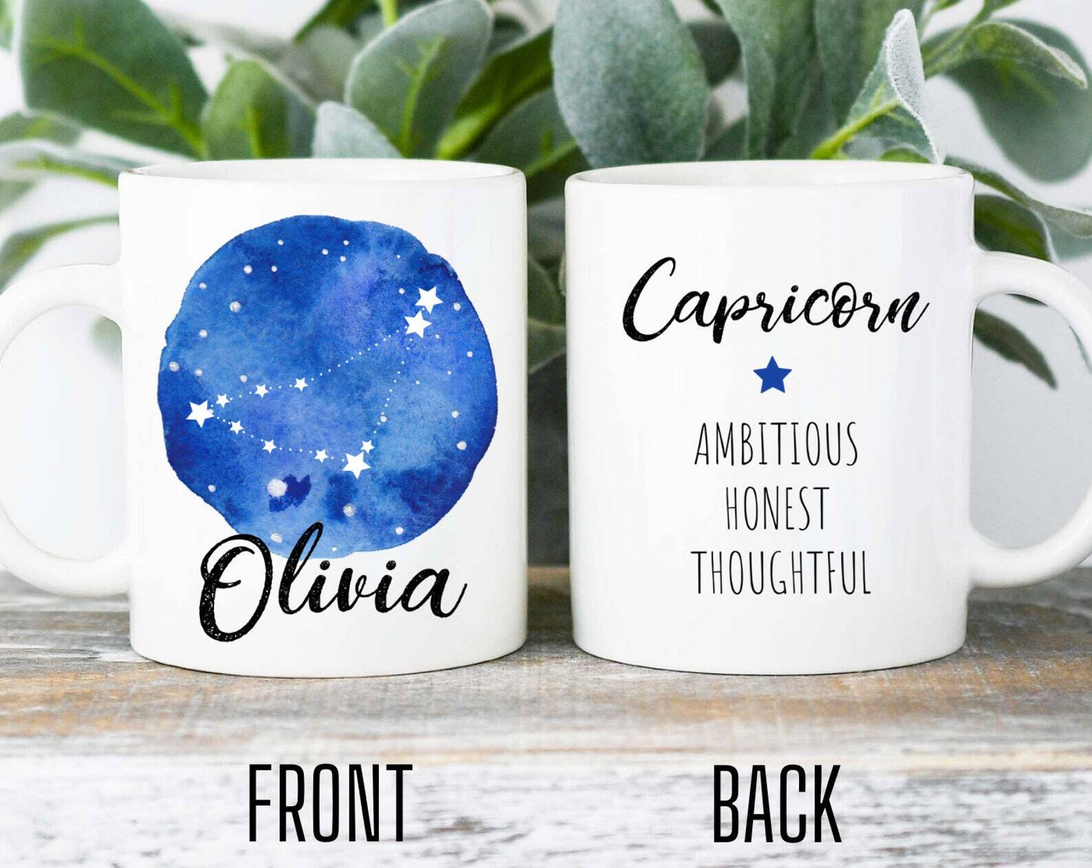 Custom Capricorn Mug Capricorn Gift January Birthday Constellation Coffee Mug