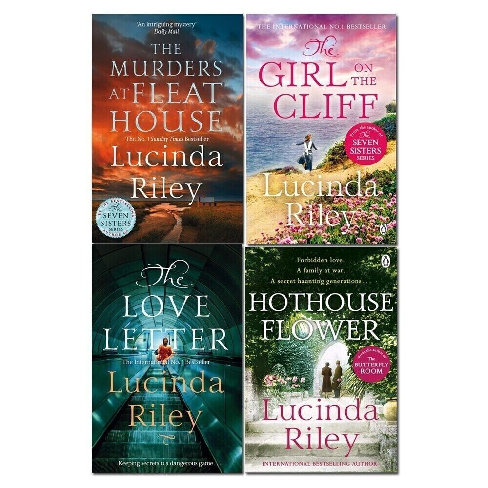 Lucinda Riley 4 Books Set Murders at Fleat House, Hothouse Flower, Love Letter