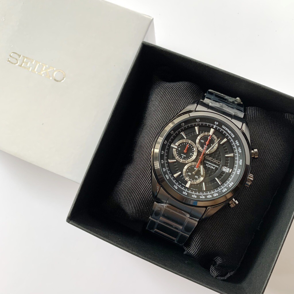 Seiko Discover More Men's Black Watch - SSB179P1 for sale online | eBay