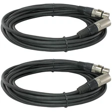 2 50 ft xlr male to female Shielded powered speaker audio Cable microphone cord
