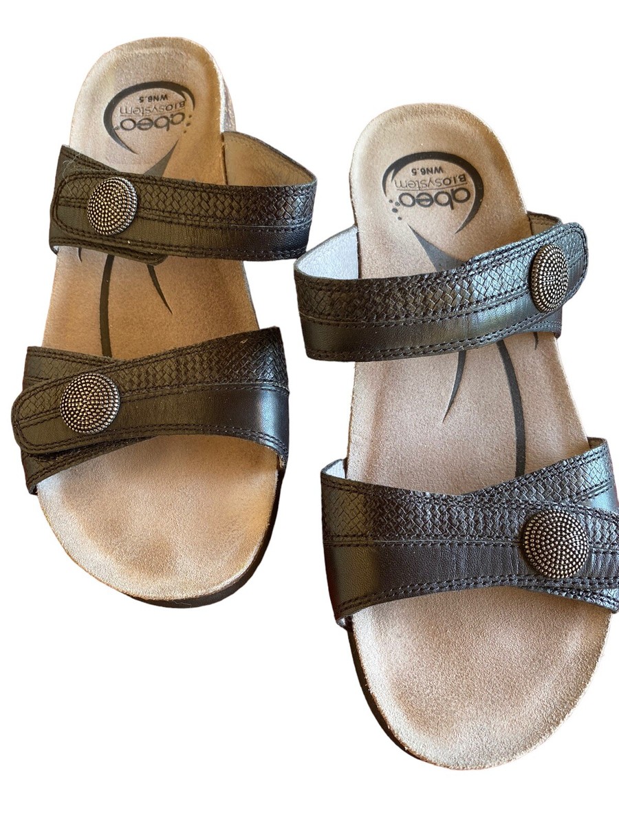 Shoe Abeo Slides Abeo Brown Slide Men's Size 11 Synthetic Shoes