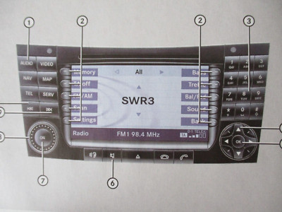 (2003) MERCEDES-BENZ COMAND NAVI NAVIGATIONSHANDBUCH KLASSE B C E S SL SLK 