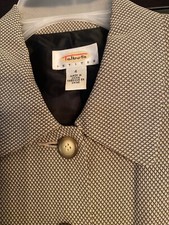 Two Tone Talbots Womens Skirt Suit Size 4P