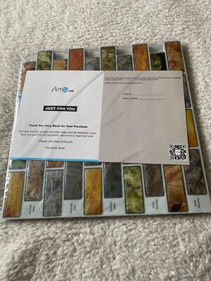 Art3d 10 PCs Peel and Ceramic Stick Tiles 11.8'' x 11.8'' (K6)
