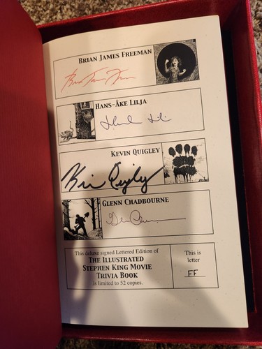 THE ILLUSTRATED STEPHEN KING MOVIE TRIVIA BOOK Lettered Glenn Chadbourne - Picture 3 of 4