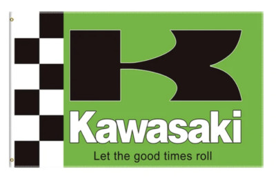 Kawasaki Racing ''''Let the Good Times Roll'''' Flagge - 08KAW