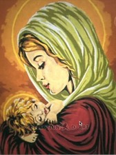 Printed needlepoint Tapestry Canvas Only 30 X40 Cm Mothers Love Rto