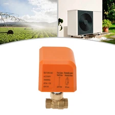 3/8" Motorized Ball Valve N/C, Two-Way, 2-wire Normally Closed, Brass